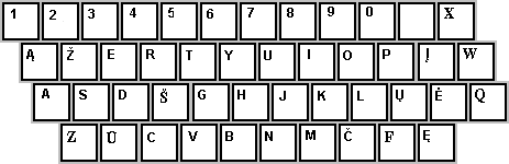 ĄŽERTY klaviatūra